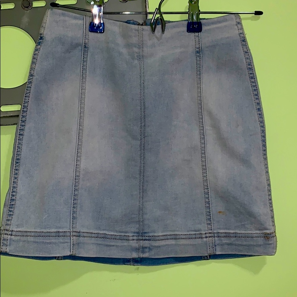 light denim mini skirt size 0